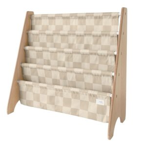 3 Sprouts Bookcase, Checkerboard beige