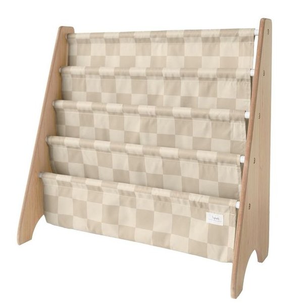 3 Sprouts Bookcase, Checkerboard beige