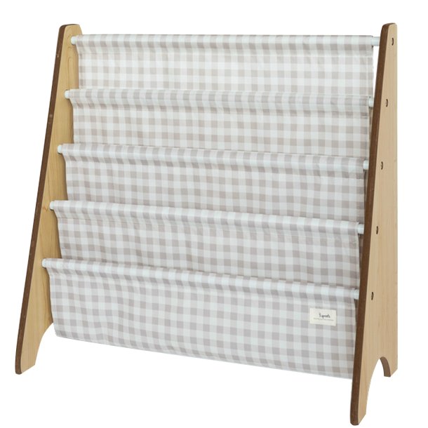 3 Sprouts Bookcase, Gingham beige
