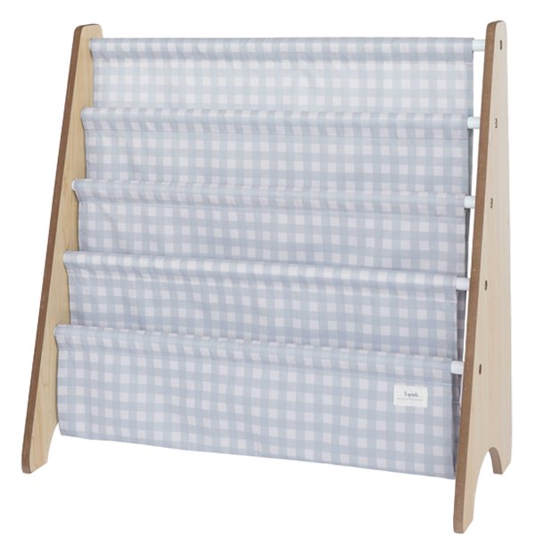 3 Sprouts Bookcase, Gingham blue