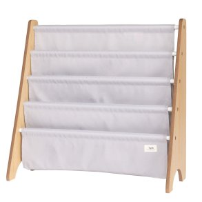 3 Sprouts Book Rack, Light gray