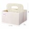 3 Sprouts Storage basket with handle for Diapers, Whale