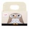 3 Sprouts Storage Basket with Handle for Nappies, Owl