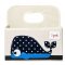 3 Sprouts Storage basket with handle for Diapers, Whale