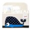 3 Sprouts Storage basket with handle for Diapers, Whale