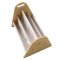 3 Sprouts Dobbelt-sidet Bogreol, Gingham beige