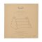 3 Sprouts Dobbelt-sidet Bogreol, Gingham beige