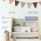 3 Sprouts Dobbelt-sidet Bogreol, Gingham beige