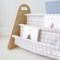3 Sprouts Dobbelt-sidet Bogreol, Gingham beige