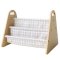 3 Sprouts Dobbelt-sidet Bogreol, Gingham beige