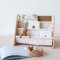 3 Sprouts Dobbelt-sidet Bogreol, Terrazzo cream