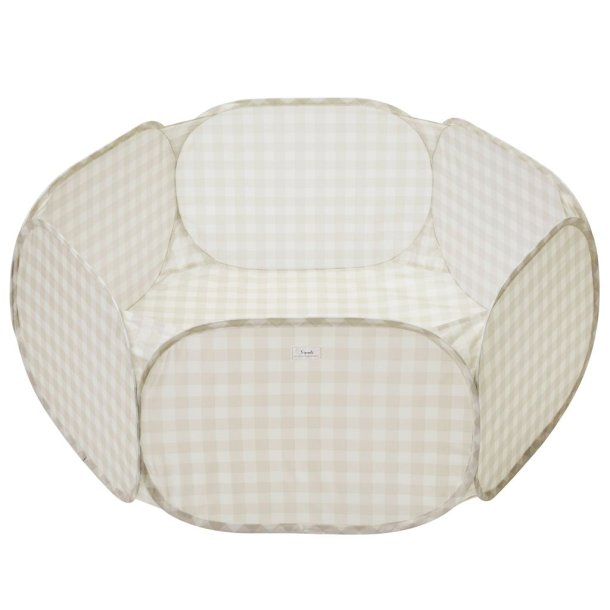 3 Sprouts BBall Pit, Gingham Beige