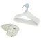 3 Sprouts Set, Velvet Hangers (15 pieces) and Closet Dividers (8 pieces), Cream/Terrazzo