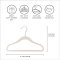 3 Sprouts Set, Velvet Hangers (15 pieces) and Closet Dividers (8 pieces), Cream neutral