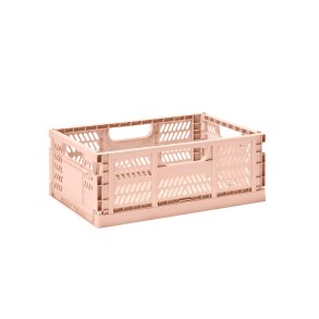 3 Sprouts Modern Folding Crate - Large, Clay