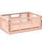 3 Sprouts Modern Folding Crate - Large, Clay