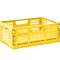 3 Sprouts Modern Folding Crate - Large, Yellow