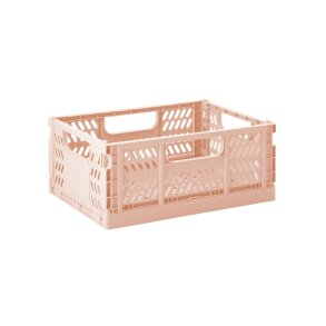 3 Sprouts Modern Folding Crate - Medium, Clay