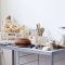 3 Sprouts Modern Folding Crate - Medium, Cream