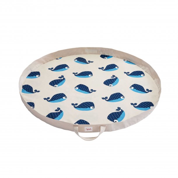 3 Sprouts Play blanket/Bag, Whale