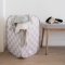 3 Sprouts Pop-up vasketjskurv, Checkerboard beige