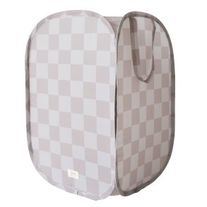 3 Sprouts Hopfllbar Tvttkorg, Checkerboard beige