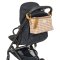 3 Sprouts Stroller Organizer, Quilt/Gingham mustard print