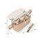 3 Sprouts Opbevaringskurv til klap- og barnevogn (Organizer), Quilt/Ler