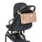 3 Sprouts Opbevaringskurv til klap- og barnevogn (Organizer), Quilt/Ler