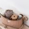 3 Sprouts Opbevaringskurv til klap- og barnevogn (Organizer), Quilt/Ler