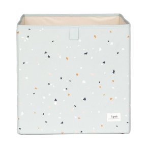 3 Sprouts Storage Box, Terrazzo/Green