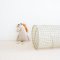 3 Sprouts Play tunnel, Gingham/beige