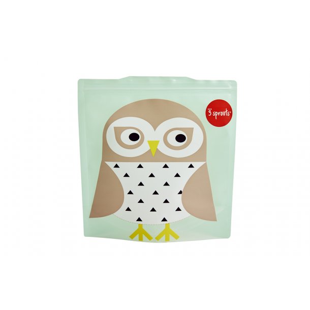 3 Sprouts Sandwich Bag (2 pcs.), Owl