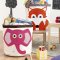 3 Sprouts Storage Container Round, Elephant / Pink