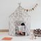 3 Sprouts Play tent,  Checkerboard beige