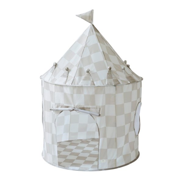 3 Sprouts Play tent,  Checkerboard beige