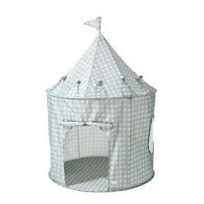 3 Sprouts Play tent,  Gingham blue