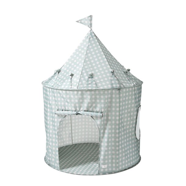 3 Sprouts Play tent,  Gingham blue