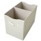3 Sprouts Folding toy chest, Gingham beige