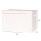 3 Sprouts Folding toy chest, Cream