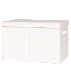 3 Sprouts Folding toy chest, Cream