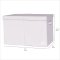 3 Sprouts Folding toy chest, Light gray
