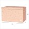 3 Sprouts Folding toy chest, Terrazzo/Clay