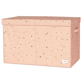 3 Sprouts Folding toy chest, Terrazzo/Clay