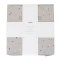 3 Sprouts Opbevaringskasse med lg, Terrazzo/Lysegr