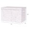 3 Sprouts Opbevaringskasse med lg, Terrazzo/Lysegr