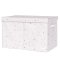 3 Sprouts Opbevaringskasse med lg, Terrazzo/Lysegr