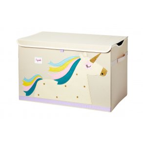 3 Sprouts Storage Box with Lid, Unicorn