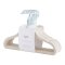 3 Sprouts Velvet hangers, Beige