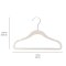 3 Sprouts Velvet Hanger (Set of 15), Cream